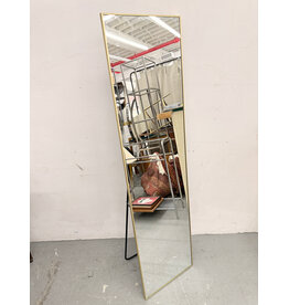Gold Trim Standing Mirror