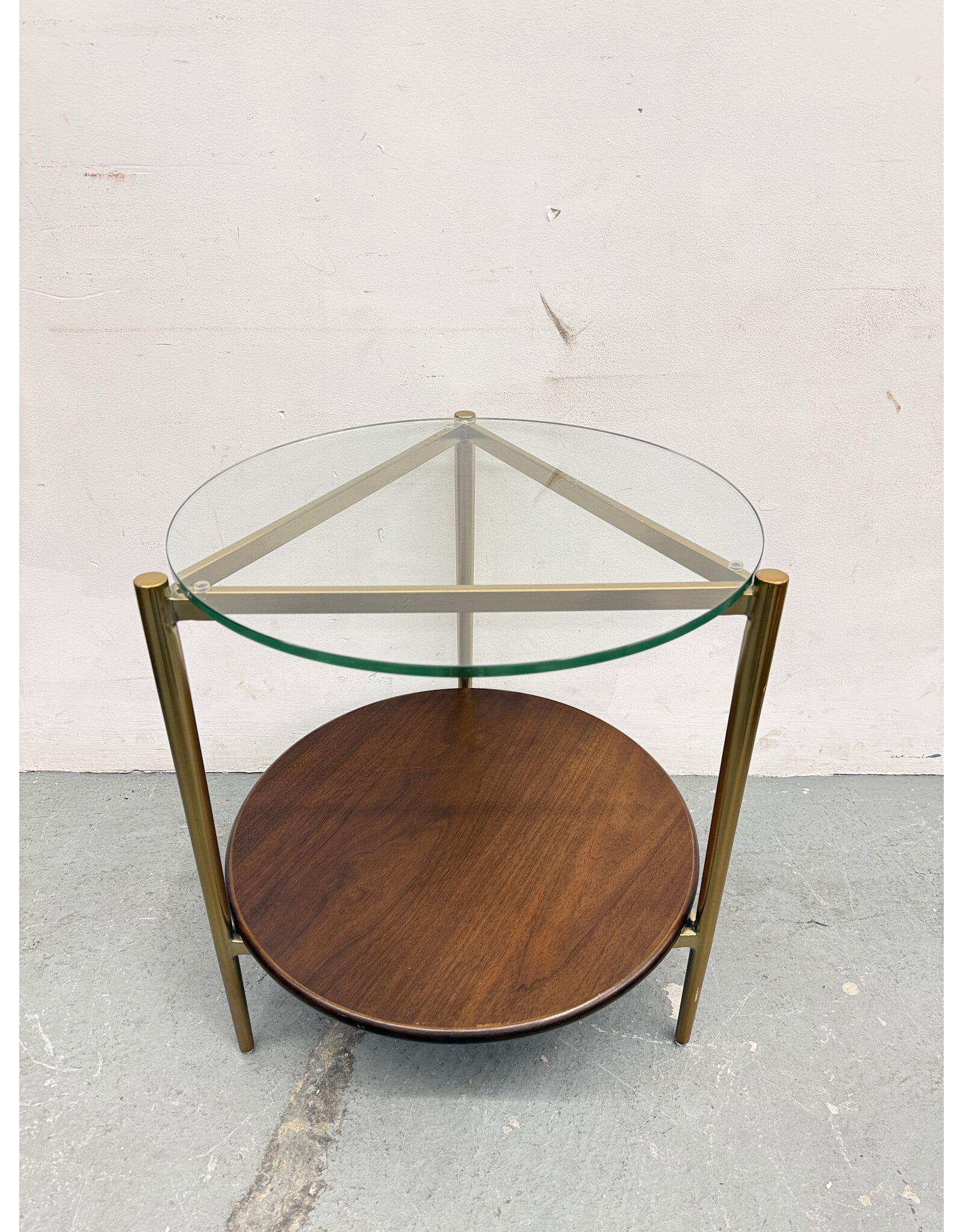 West Elm Glass Side Table