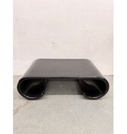 Black Lacquer Scroll Coffee Table