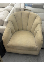 Shall we swivel? Cream Flute Armchair