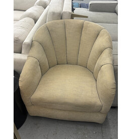 Shall we swivel? Cream Flute Armchair