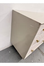 West Elm Modernist 6-Drawer Dresser in a Winter Wood and Flax finish.