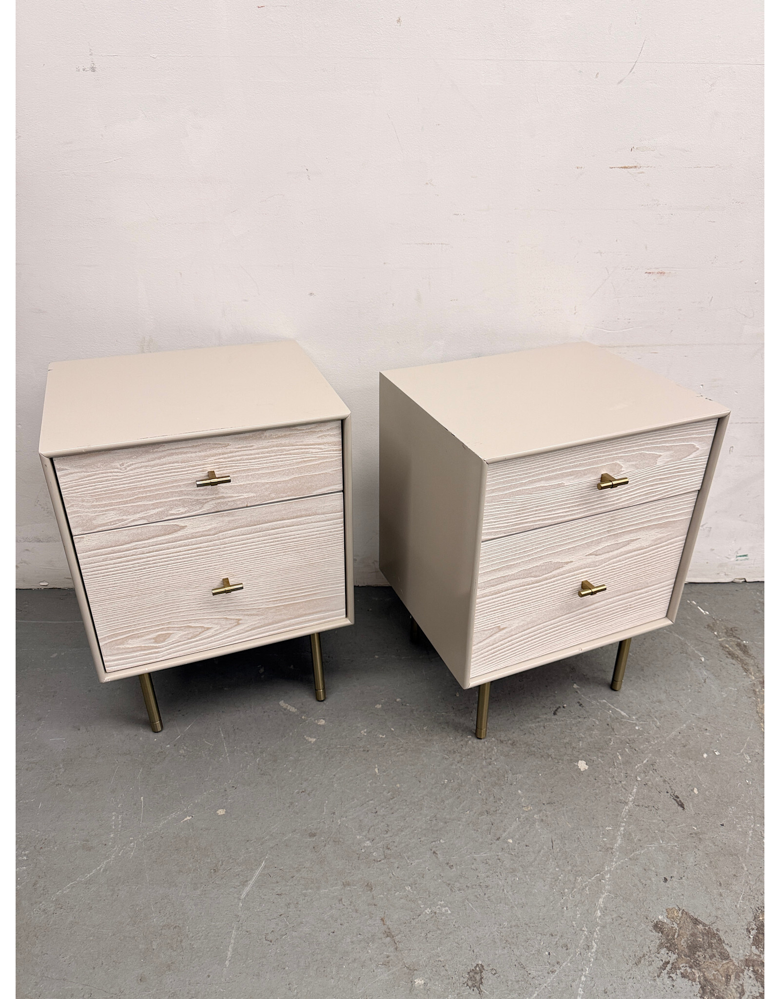 West Elm Modernist Wood & Laquer Nighstand