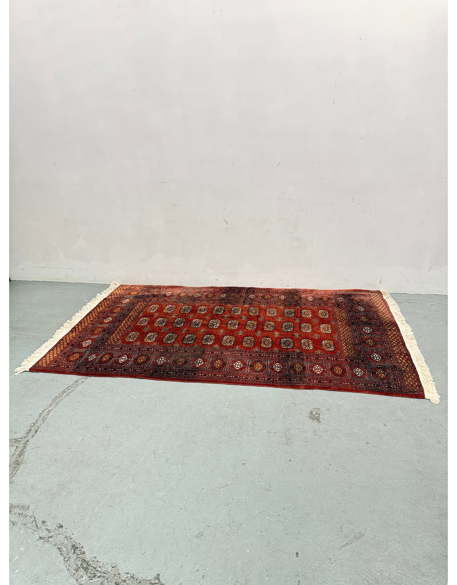 vintage Style handmade red Afghan tribal geometric wool area rug