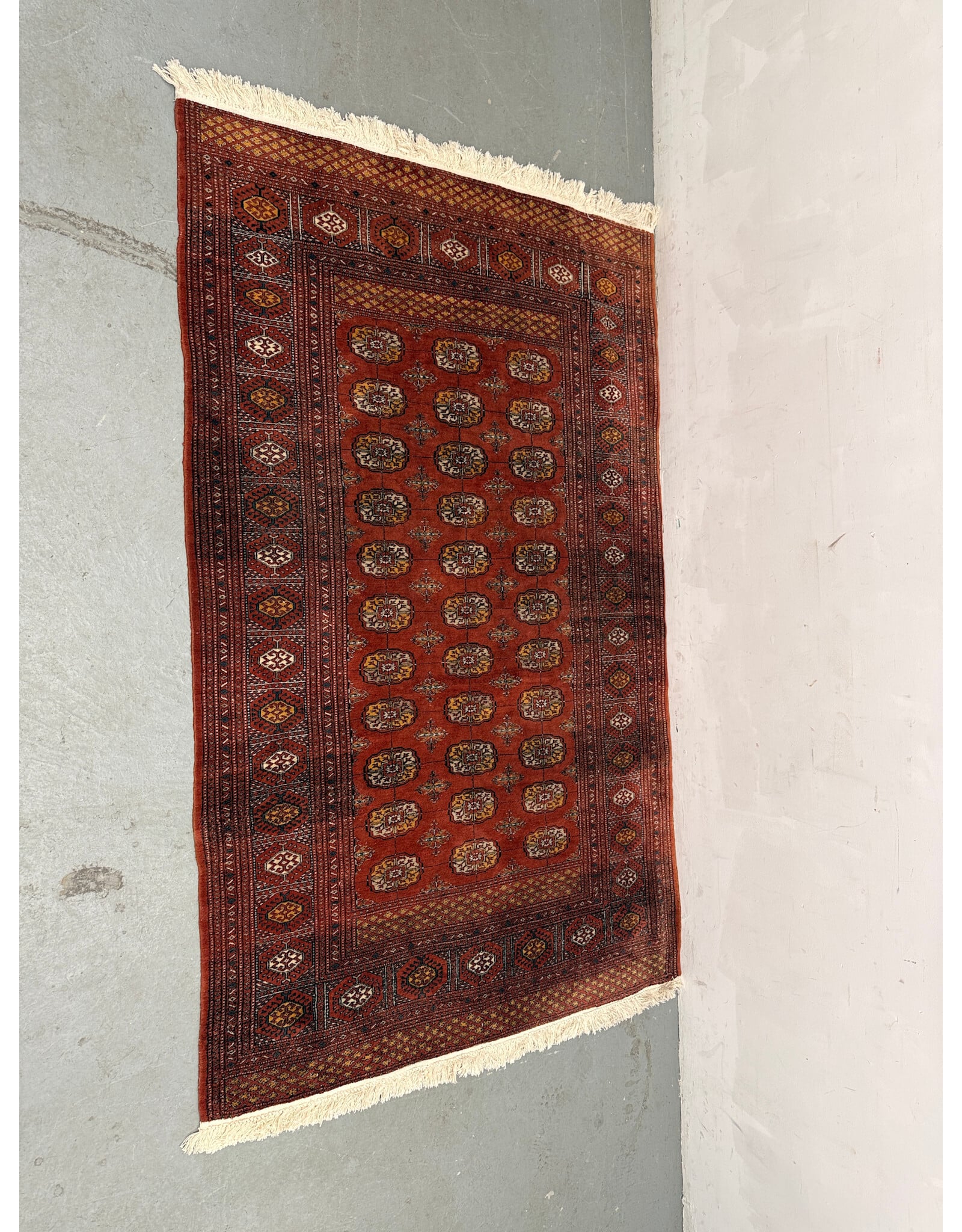 vintage Style handmade red Afghan tribal geometric wool area rug
