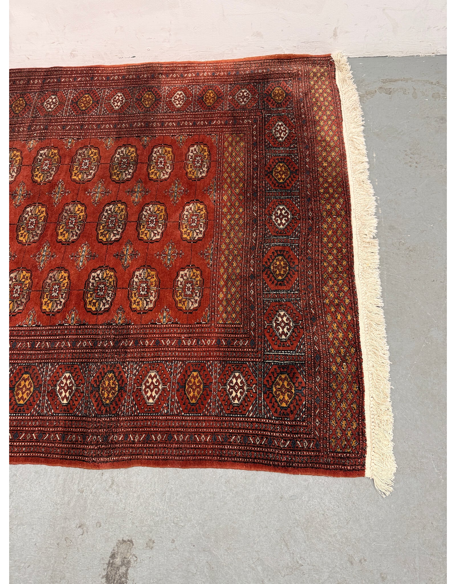 vintage Style handmade red Afghan tribal geometric wool area rug