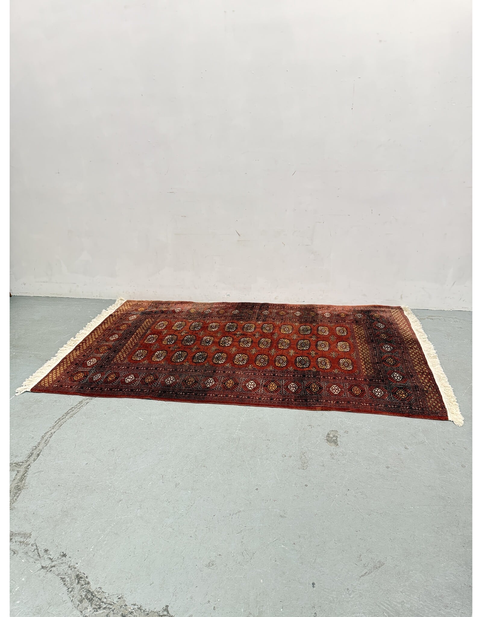 vintage Style handmade red Afghan tribal geometric wool area rug