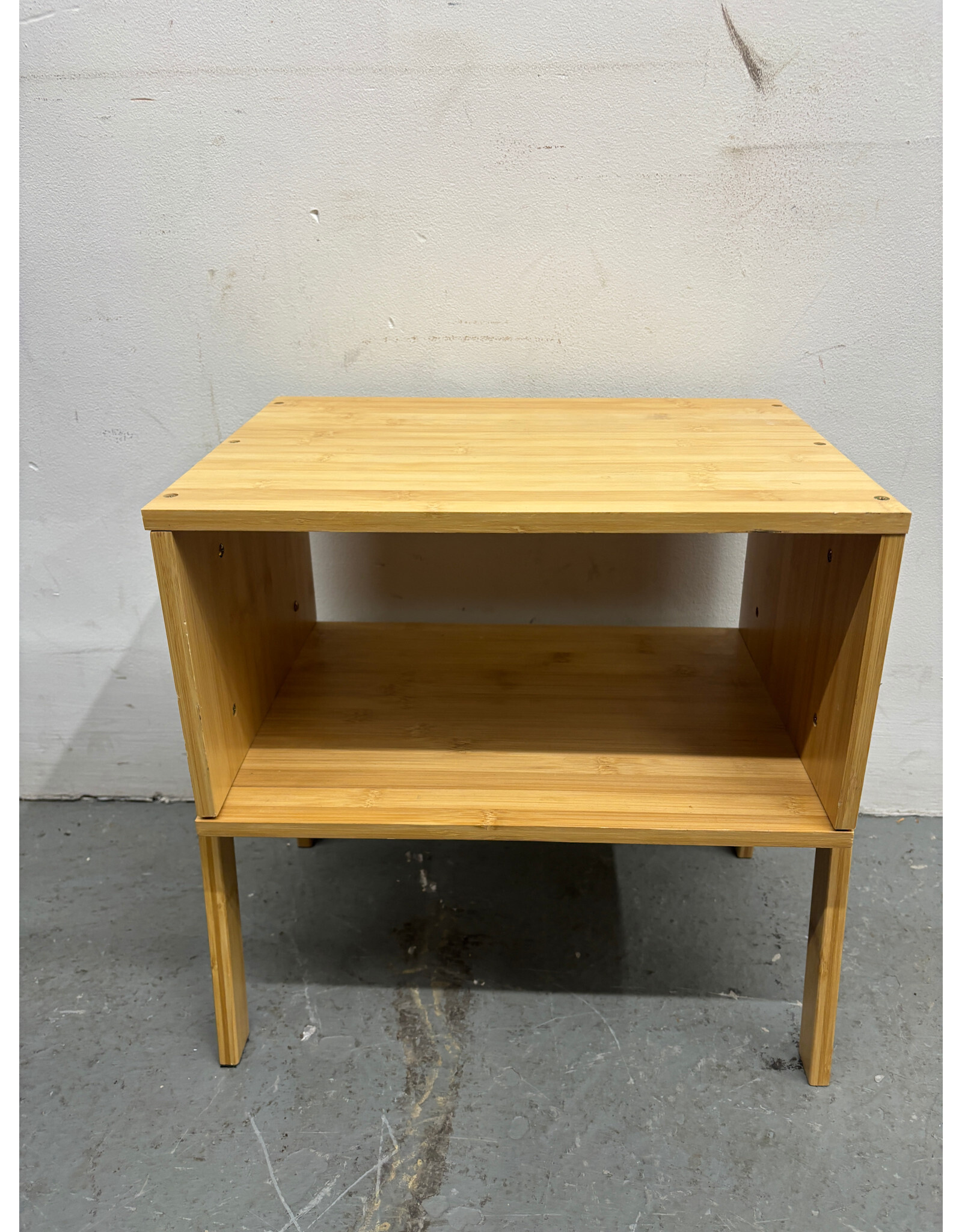 Light Wood Open Side Tables