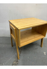 Light Wood Open Side Tables