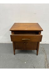 MCM Nightstand w Brass Handles