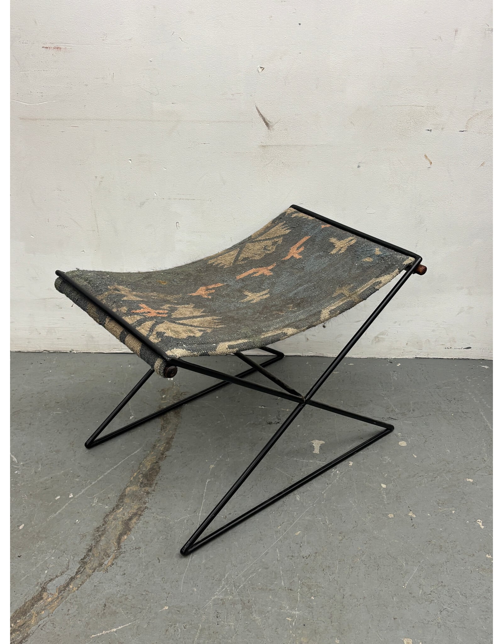 Tavi Stool with Fabric Seat