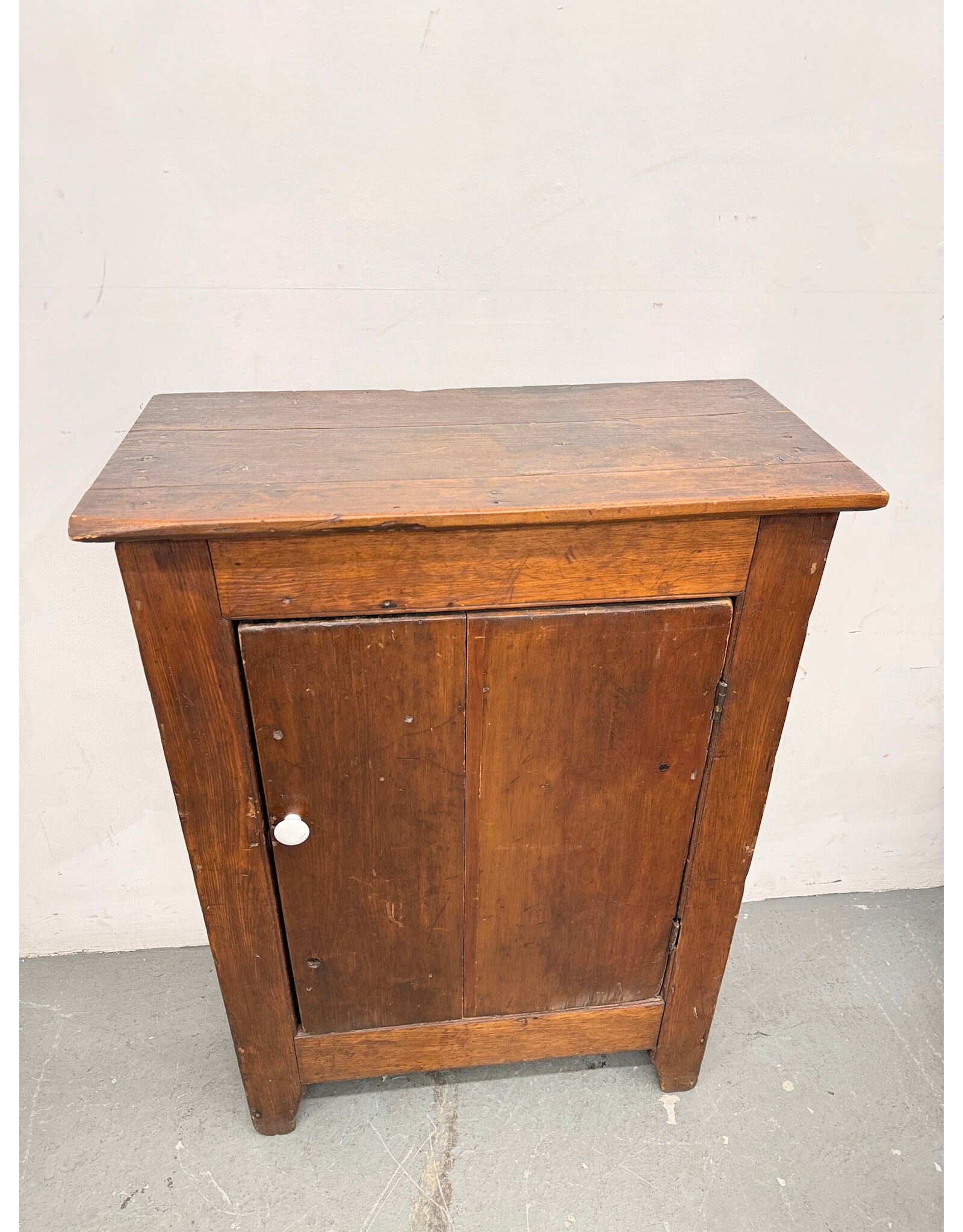 Rustic Oak Storage Cabinet