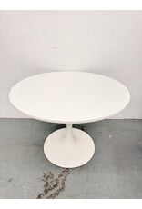 white Mid-Century Modern Tulip style dining table