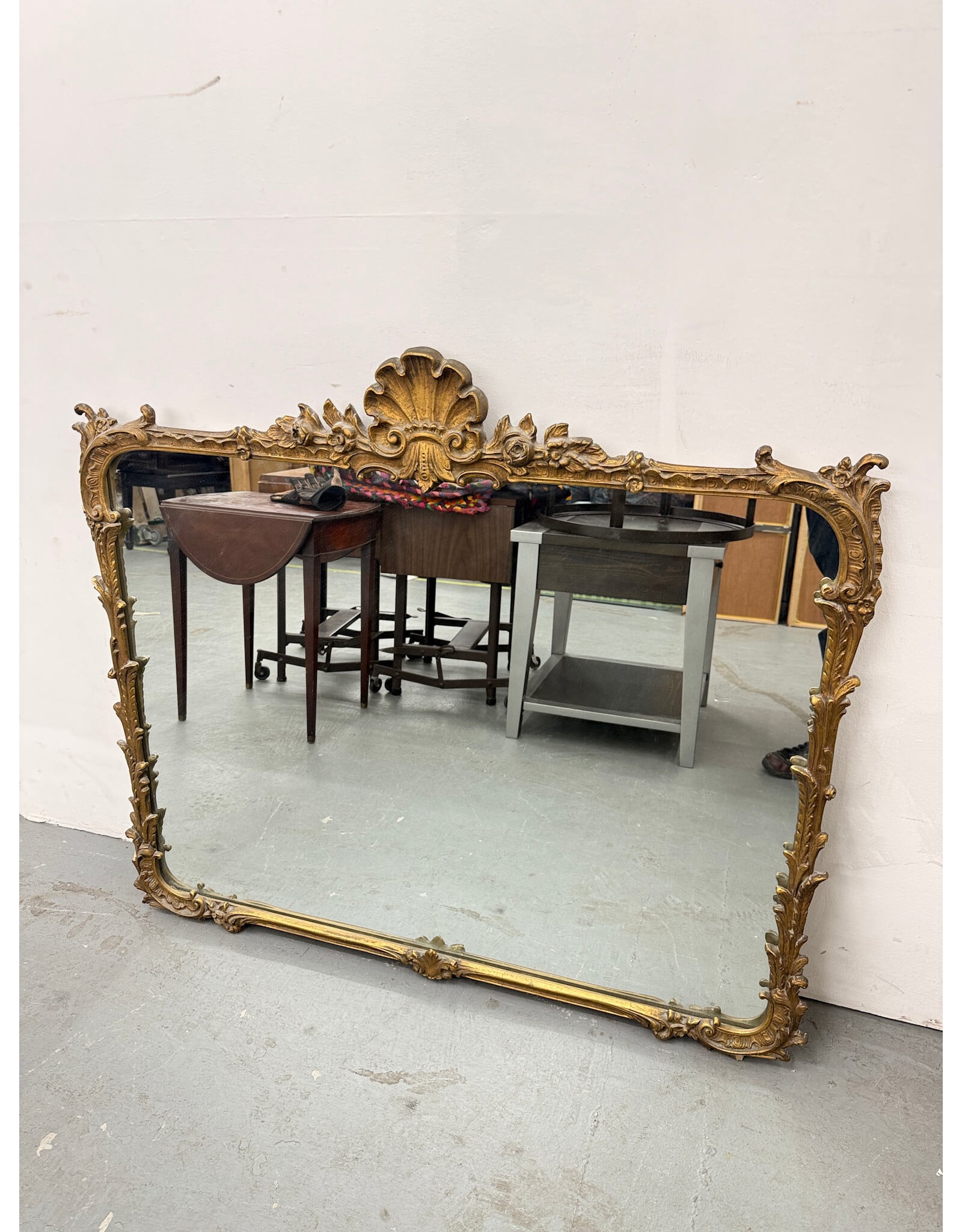 vintage Italian Rococo style wall mirror