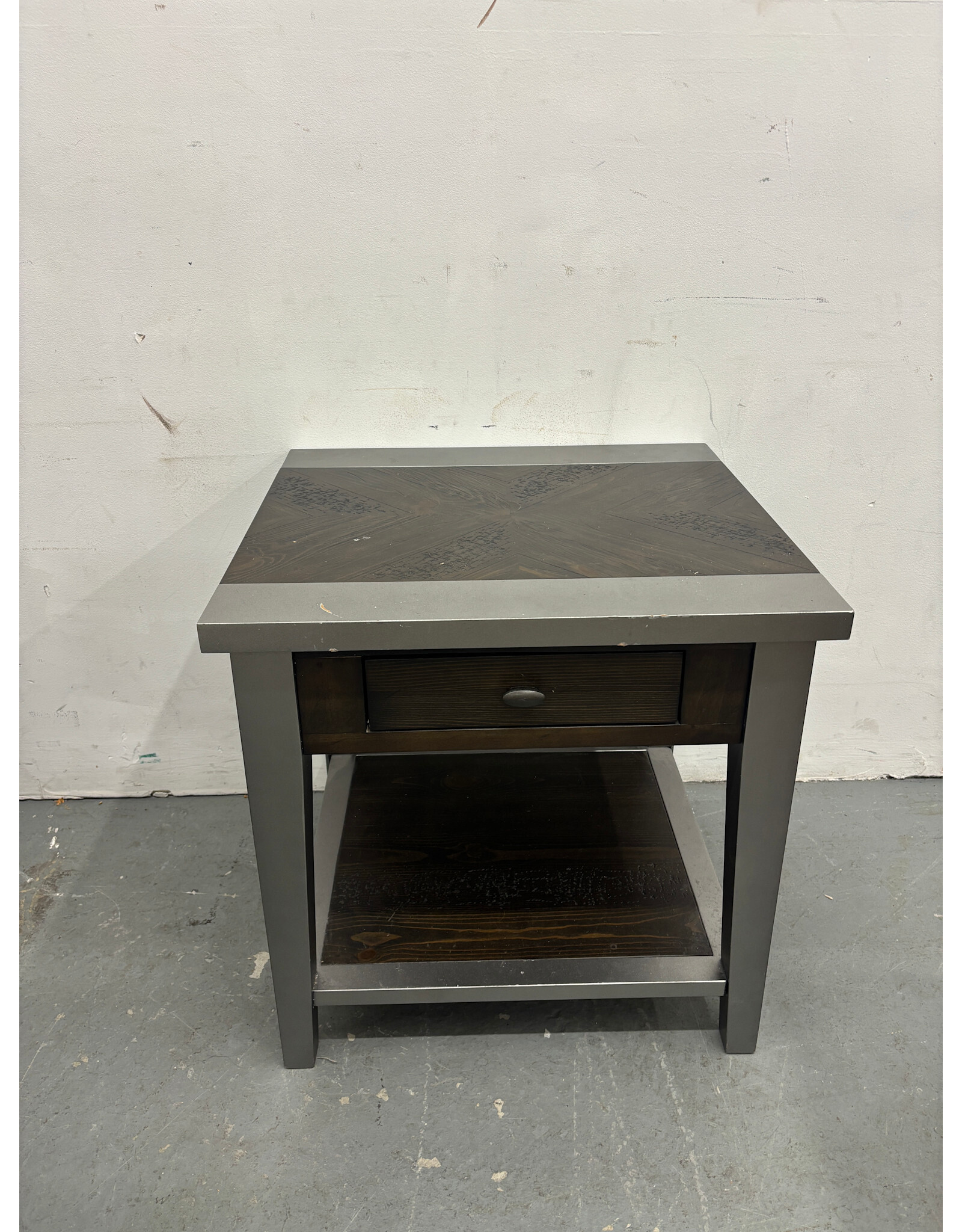 Silver Accent Side Table