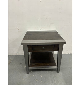 Silver Accent Side Table