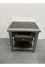 Silver Accent Side Table