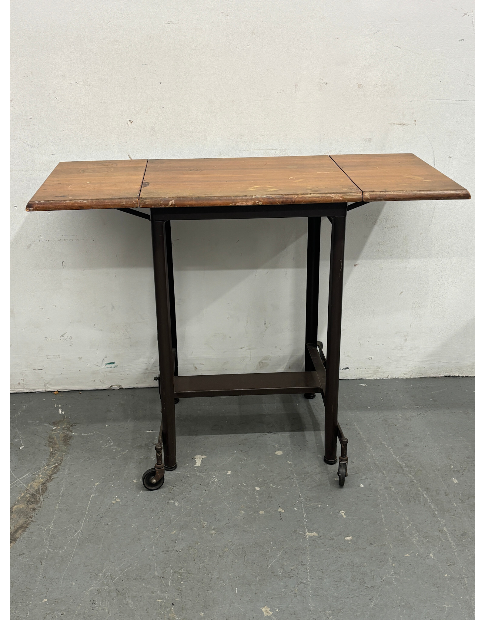 Antique Rolling Typewriter Table