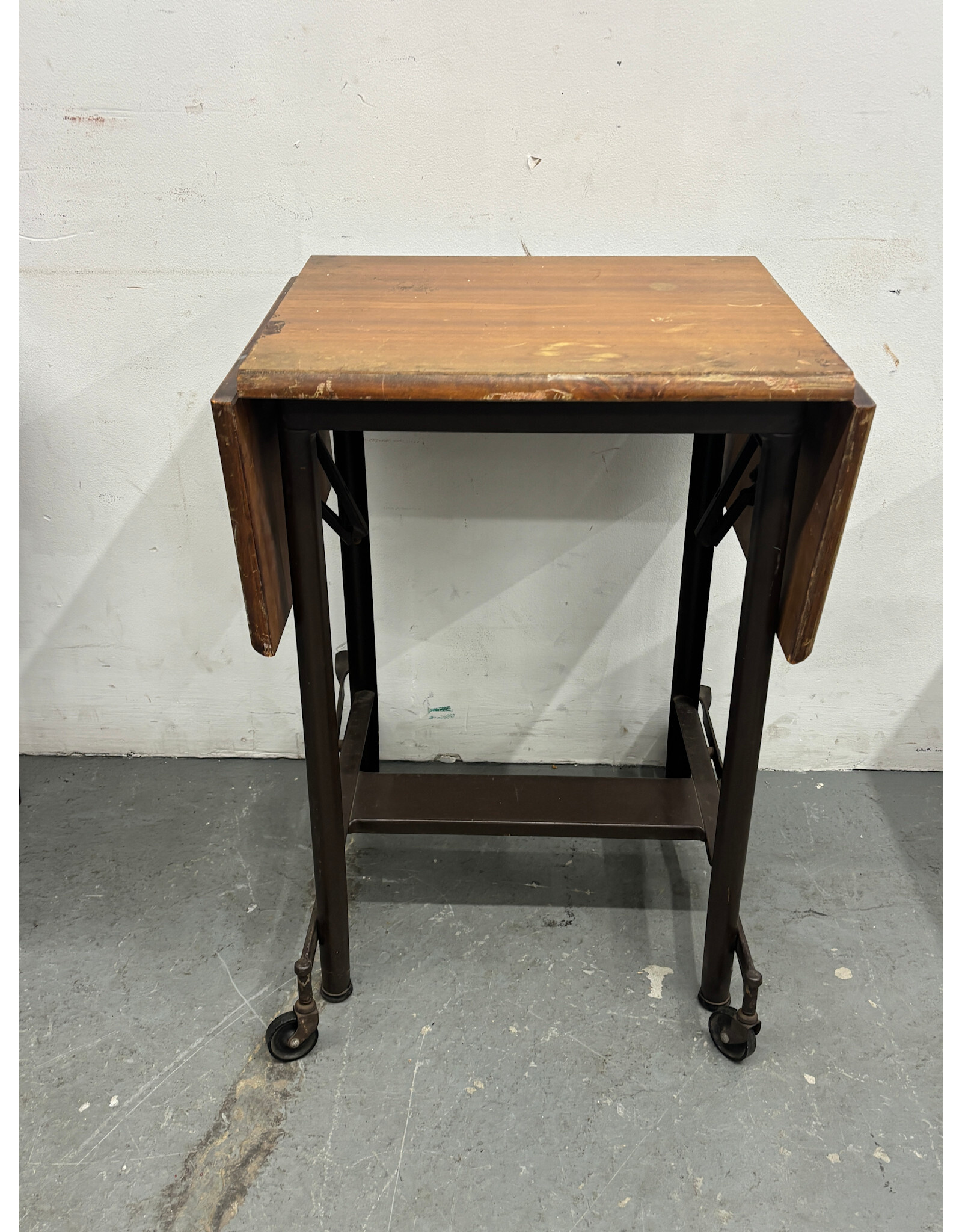 Antique Rolling Typewriter Table