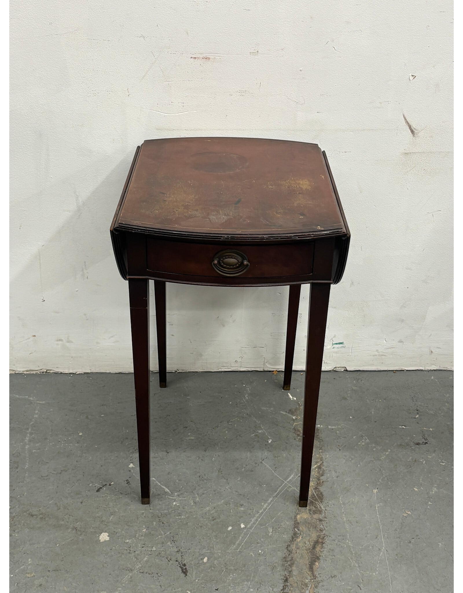 Antique Mahogany Drop Leaf Side Table