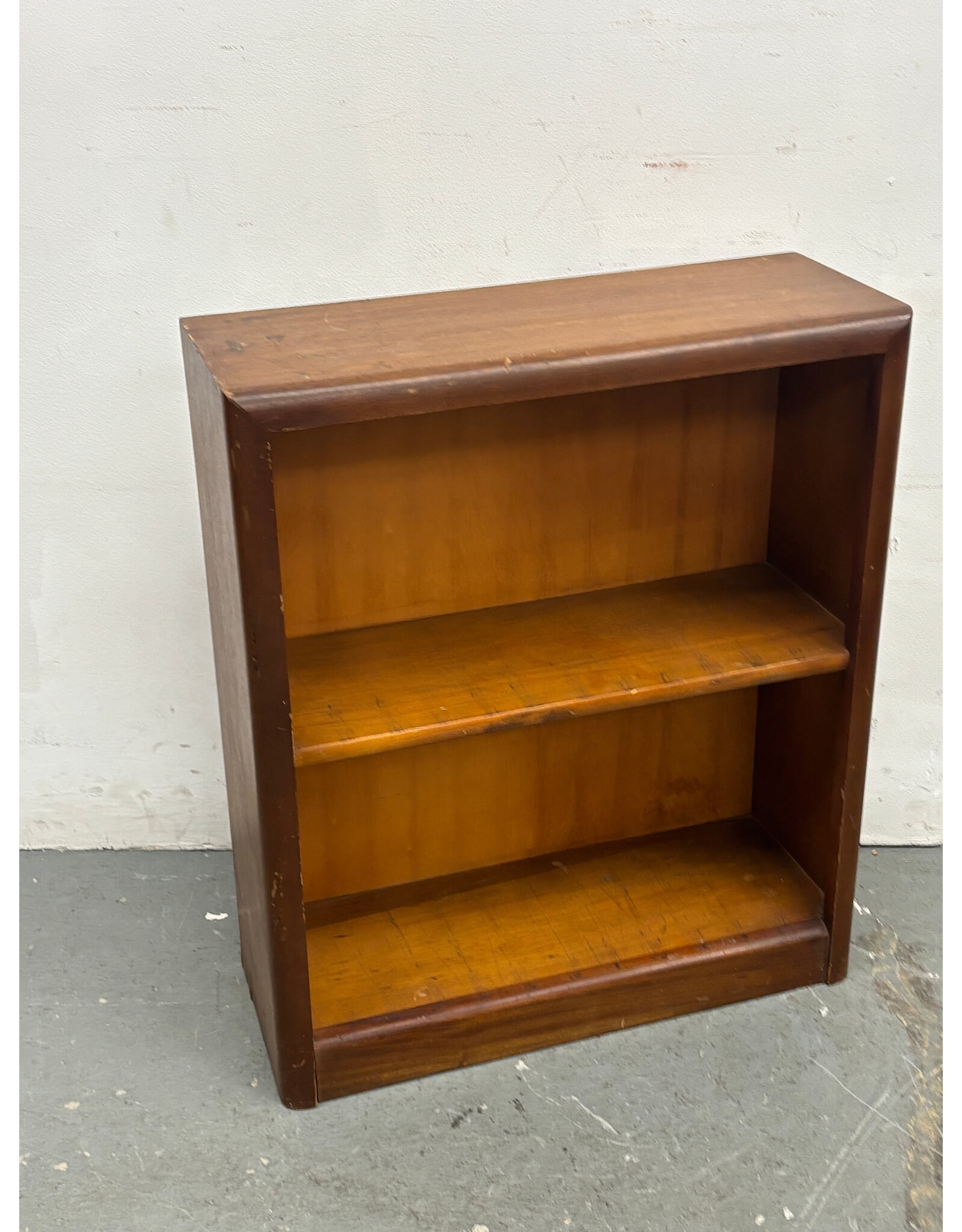 Solid Oak MCM Style Bookcase
