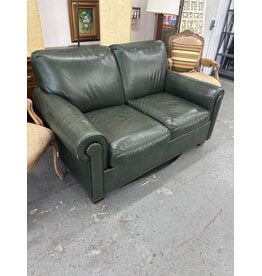 Chanel Arm Green Leather Couch