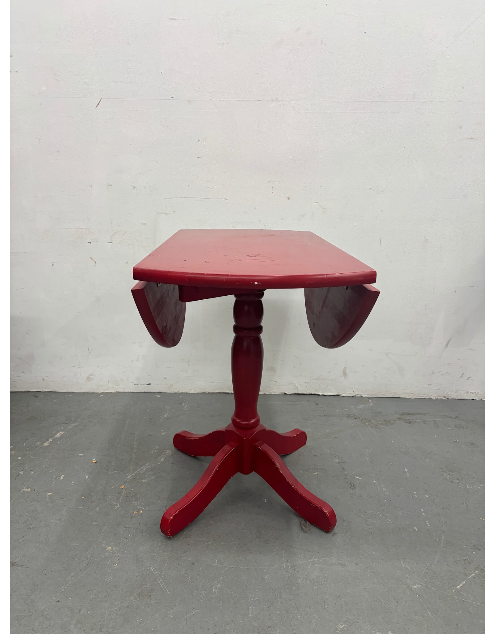 Red Vintage Drop Leaf Table