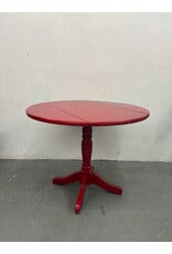 Red Vintage Drop Leaf Table