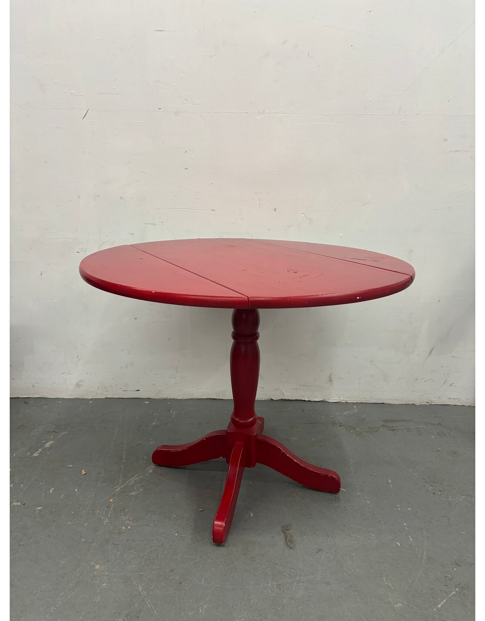 Red Vintage Drop Leaf Table