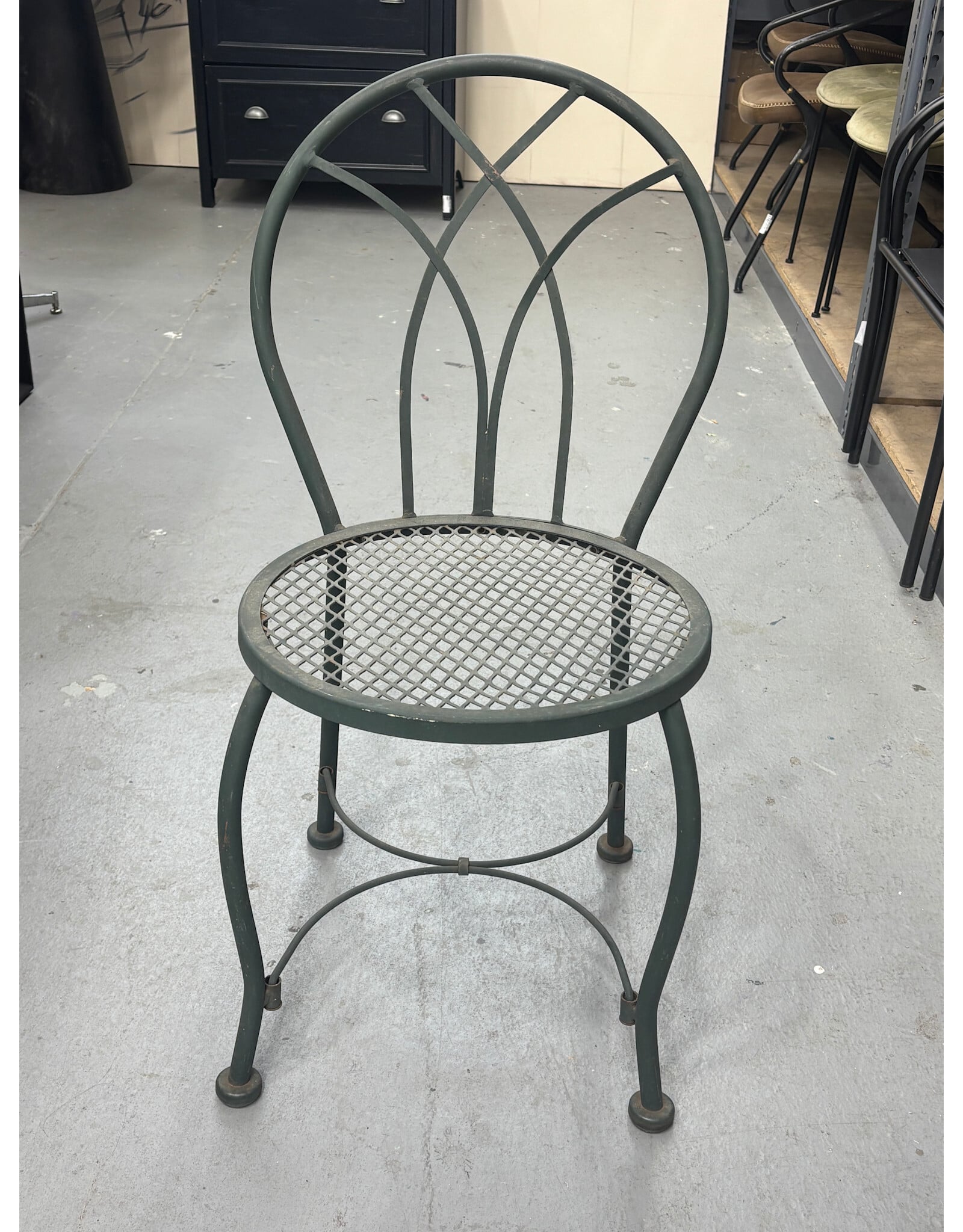 Little Metal Green Bistro Chair