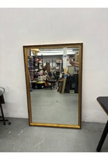 Gold Floral Trim Hanging Mirror