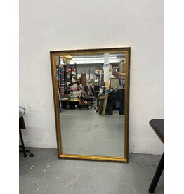 Gold Floral Trim Hanging Mirror