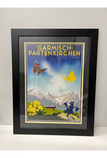 Garmisch Partenkirchen, Edwin Hermann Henel c.1940, framed print