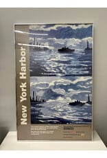 New York Harbor, Richard Bosman 1994, framed print