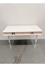 Modern Writing Desk with Acrylic Legs