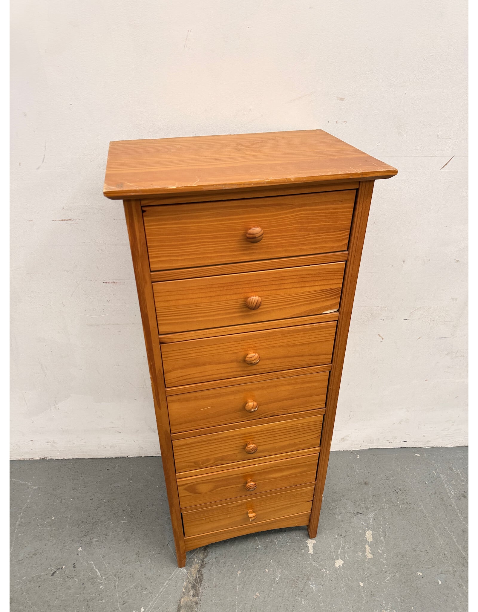 Wood Shaker Style 7-Drawer Lingerie Chest