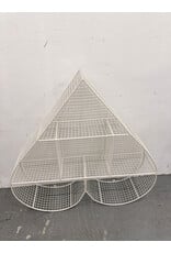 Restoration Hardware Industrial Wire Cubby Heart Shelf