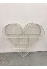 Restoration Hardware Industrial Wire Cubby Heart Shelf