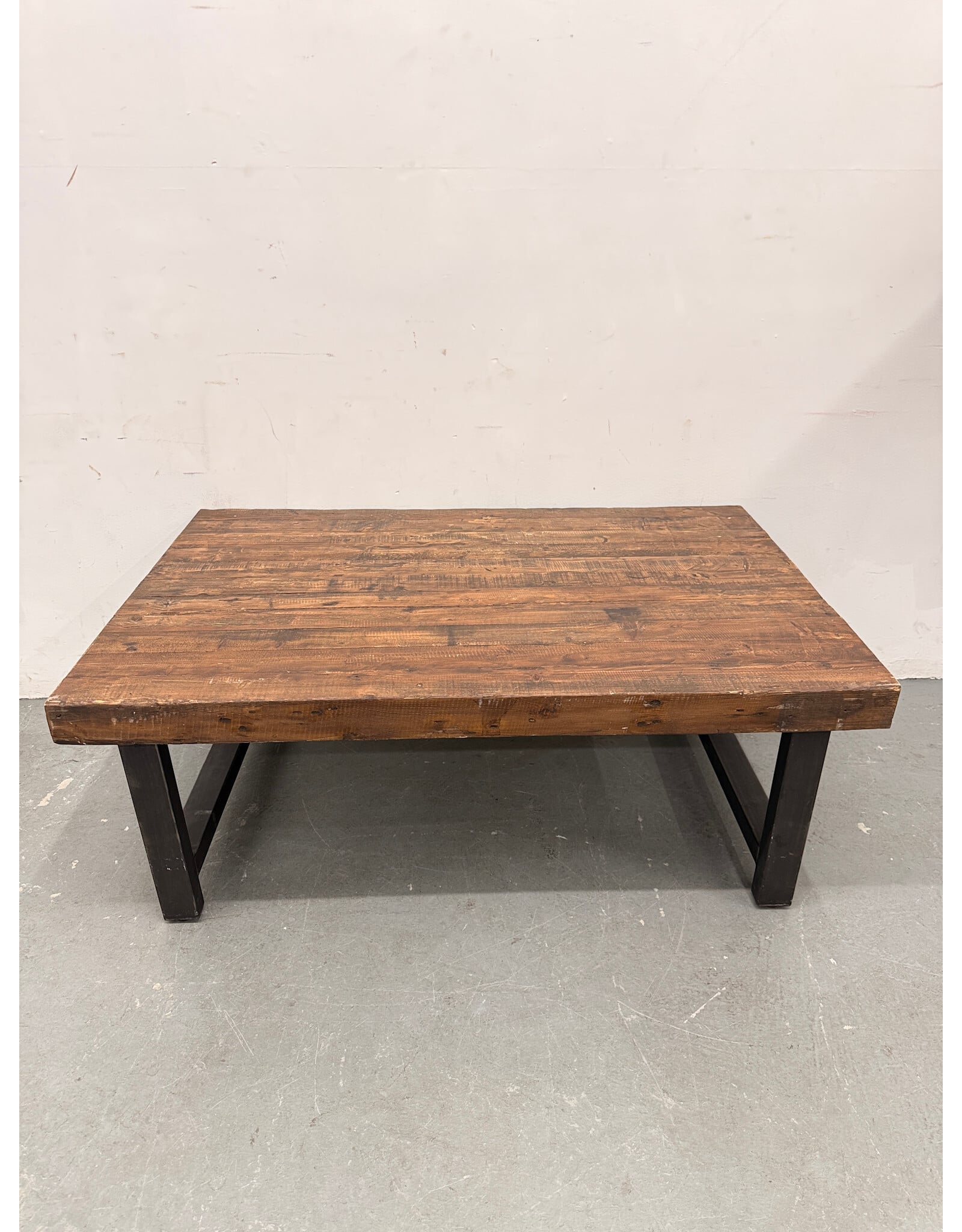 Pottery Barn Reclaimed Wood Industrial Coffee Table
