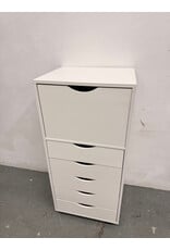 White Rolling Shelves
