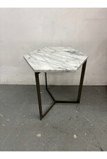 Honeycomb Marble Side Table - West Elm