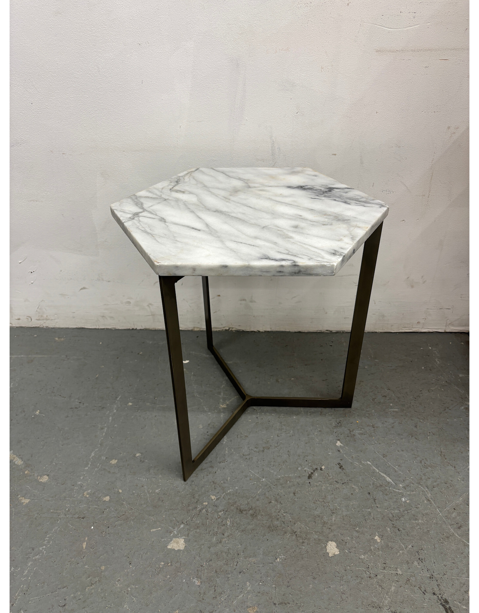 Honeycomb Marble Side Table - West Elm