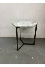 Honeycomb Marble Side Table - West Elm