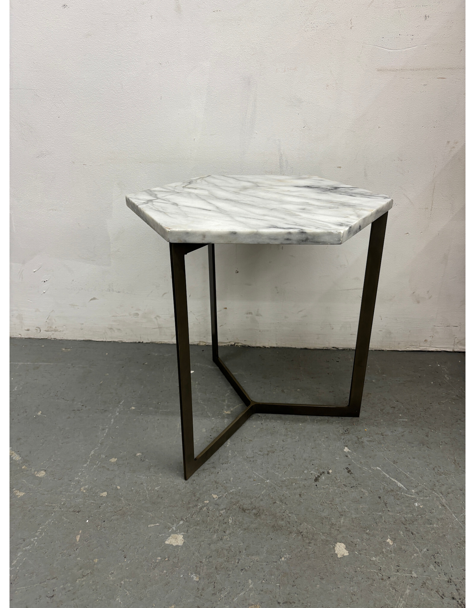 Honeycomb Marble Side Table - West Elm