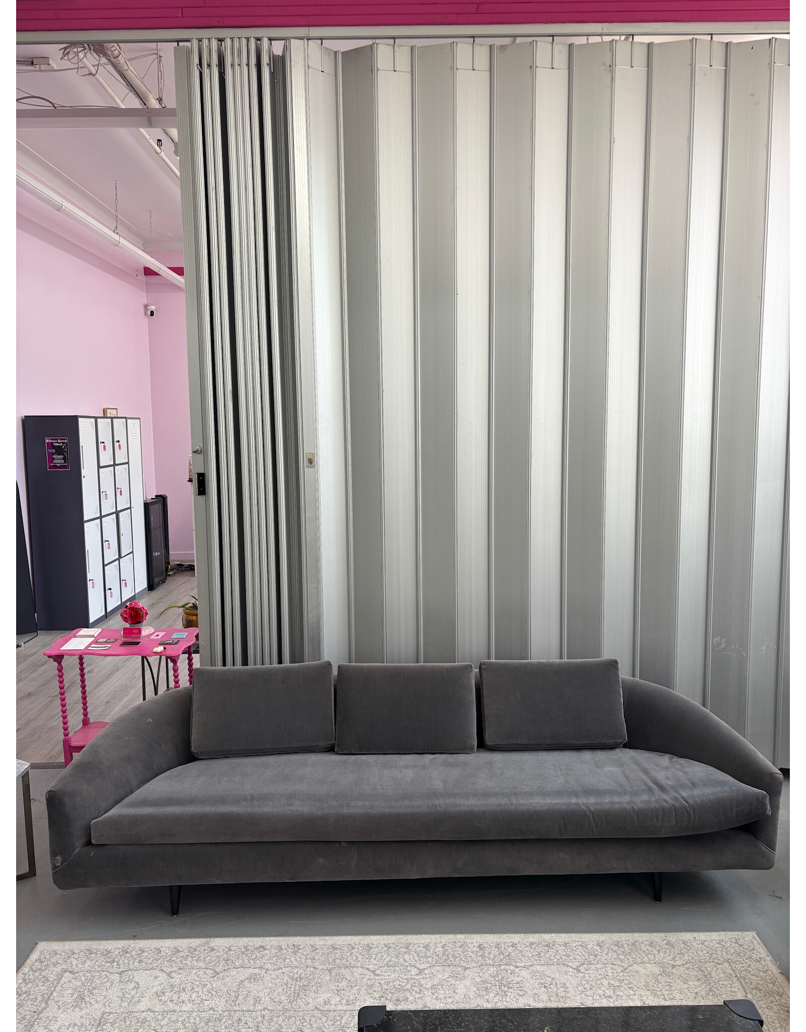 Restoration Hardware Stratus Sofa by Adrian Pearsall in Gray