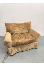 Upholstered Vine Print Loveseat