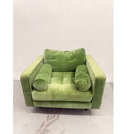 Article Green Grass Button-Tufted Seat Lounge Armchair