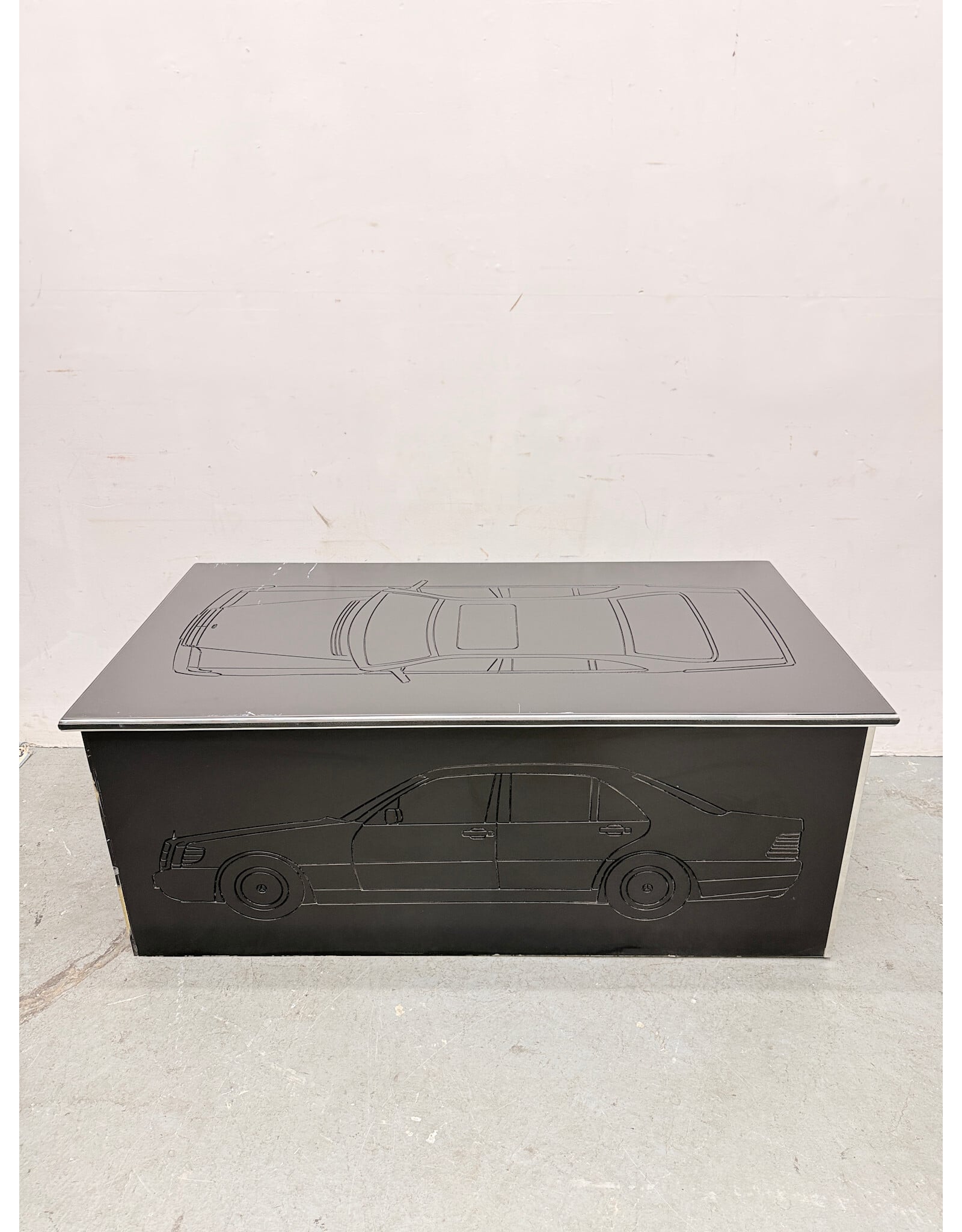 Wood Constructed Chest with Car Features