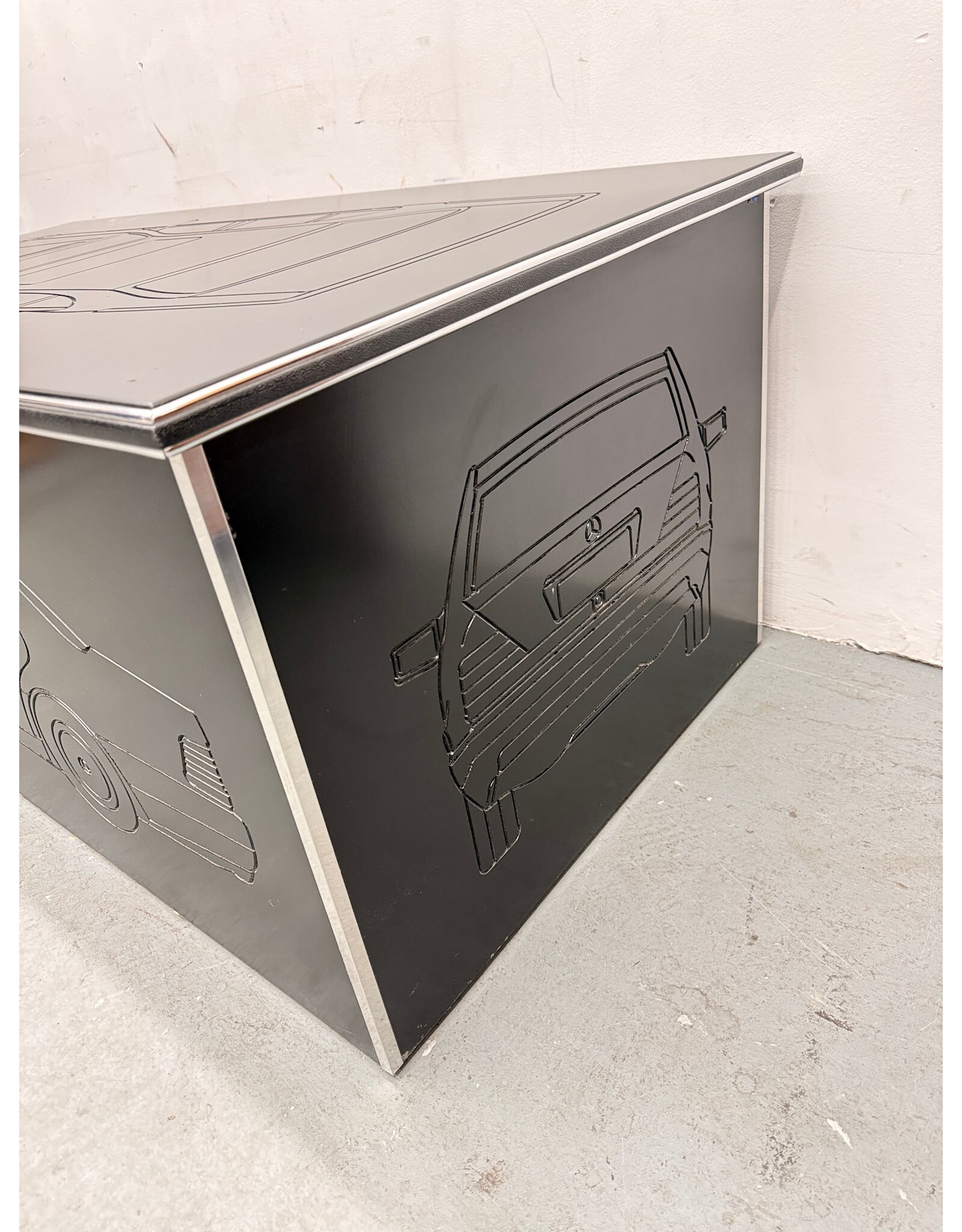 Wood Constructed Chest with Car Features