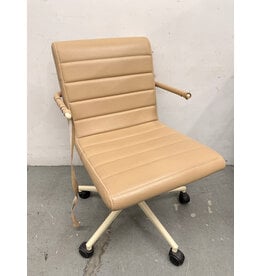 I Am Unraveling Tan Leather Office Chair